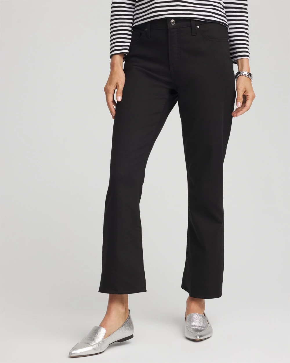 Chico's So Slimming® Kick Flare Girlfriend Jeans at Hamilton